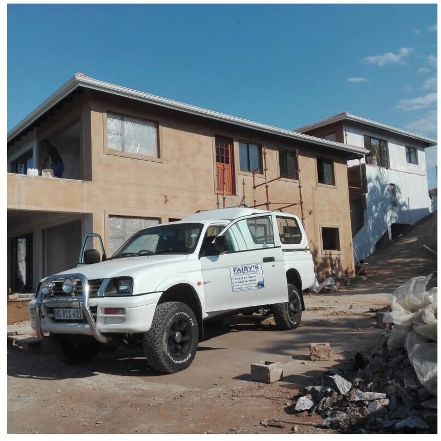 Fairy's Construction branded site vehicle