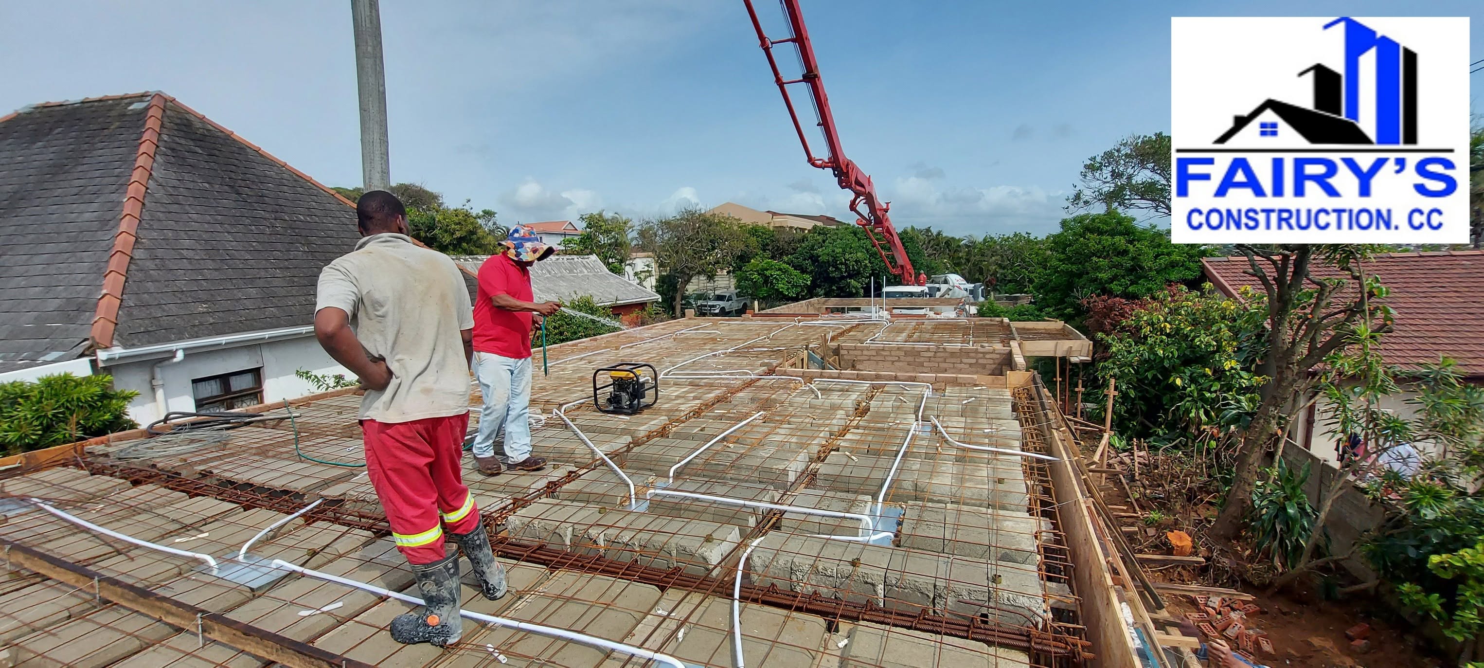 Fairy's Construction worker on a roof structure