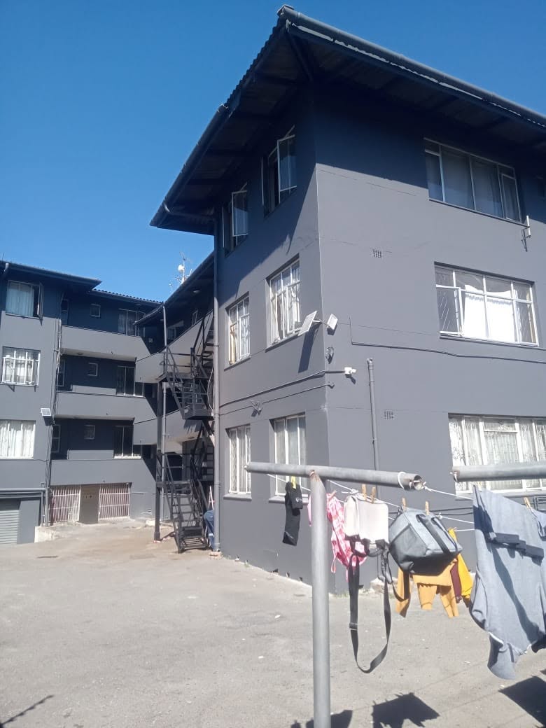 Apartment block paved entrance