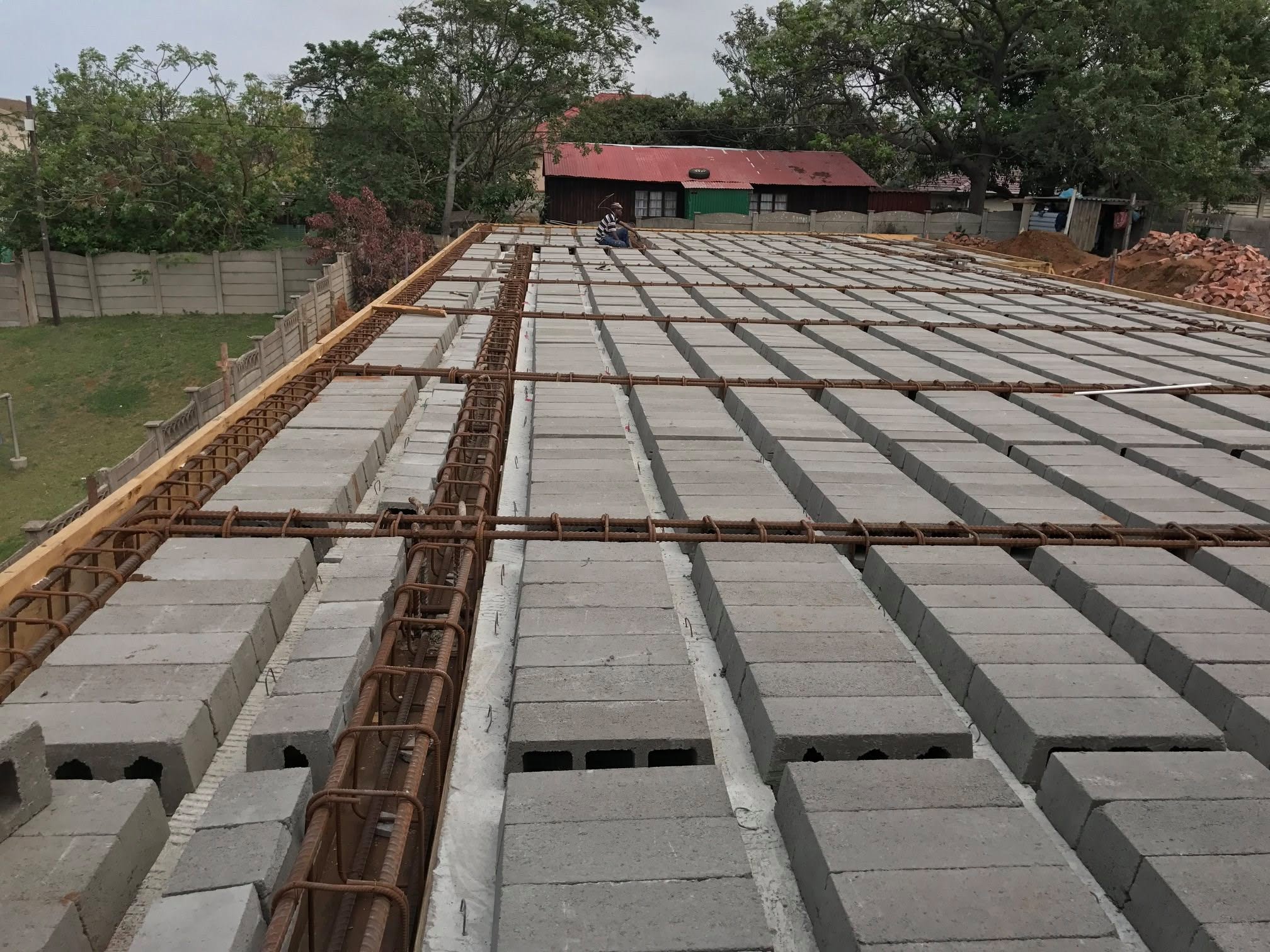 Reinforced slab formwork